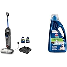 Bundle of BISSELL CrossWave OmniFind Wet Dry Vacuum + BISSELL Multi-Surface Pet Formula with Febreze Freshness for Crosswave (80 oz), 2295L