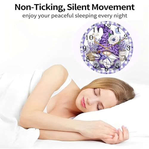 Reloj de Pared Analógico Acrílico 8 Pulgadas Silencioso miniatura 5