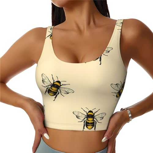 Débardeur d'été avec rembourrage de poitrine intégré gilet sport femme