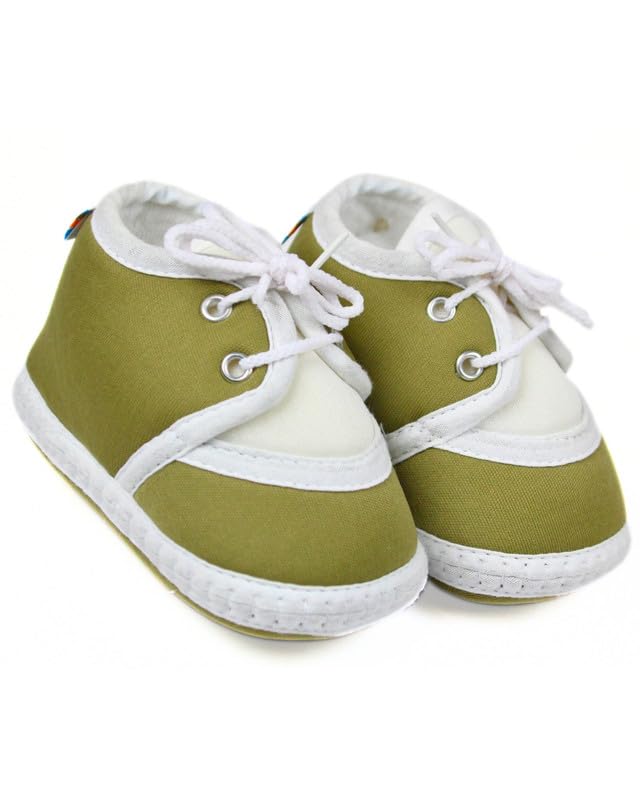 Image of Neska Moda 6 To 12 Months Baby Boys & Baby Girls Cotton Lace Booties