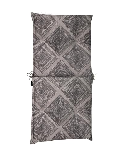 Dehner Niederlehnerpolster Molise, Stuhlkissen wasserabweisend, Polster für Gartenstühle, ca. 50 x 52 x 50 cm, Baumwolle / Polyester / Viskose, taupe