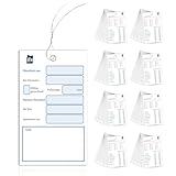 Lunpog 1 päckchen für 100 stück Ölwechsel anhänger Öl Schilder mit draht Ölwechselzettel Öl anhänger Öl Service Anhänger Ölwechsel schilder(10 * 16cm)