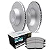 R1 Concepts Front Brakes and Rotors Kit |Front Brake Pads| Brake Rotors and Pads| Euro Ceramic Brake Pads and Rotors WMTN1-74136
