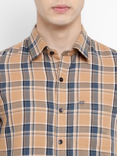 Image of Allen Cooper Checks Shirts for Men - 100% Cotton Comfort Fit Casual and Formal Shirt - Breathable, Soft, Classic Style (Multiple Colors)