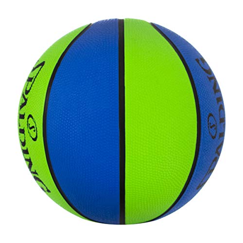 Spalding Lay-Up Mini Outdoor Blue/Green Basketball 22" #TOP3