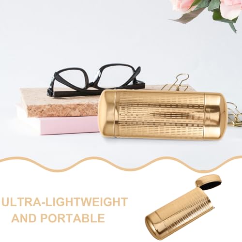 Image of LIFKOME Aluminum Metal Eyeglasses Case Slim Hard Shell Glasses Case Aluminum Sunglasses Case Pocket Glasses Case