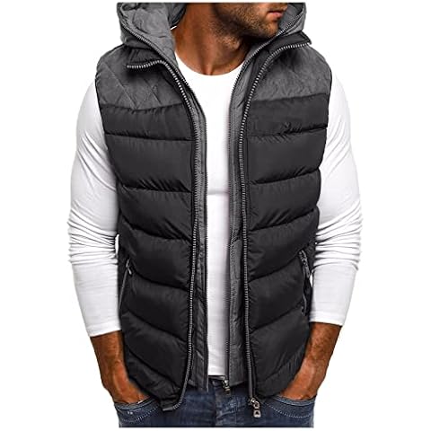 Beokeuioe Reversible Quilted Gilet for Men Cover