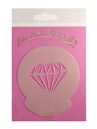 Diamond Cupcake Stencil Reusable & Flexible for Cakes & Crafts