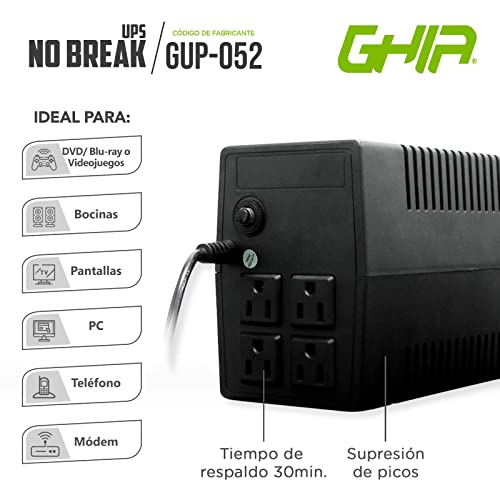 Protección Eléctrica, Electronics no break computadora Marca GHIA (3)