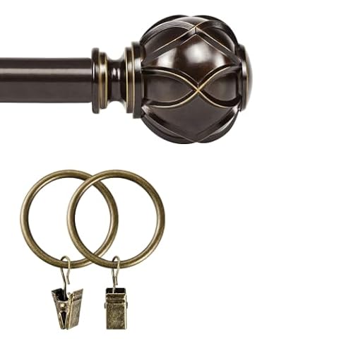 KAMANINA Bundle of 140-180" Antique Bronze Curtain Rod with Netted Texture Ends and Antique Bronze… — $50.13 (15% off)
