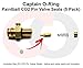 Captain O-Ring - CO2 Internal Pin Valve Seals for Screw-in Paintball Tanks - 9oz, 12oz, 20oz Tanks (5 Pack)