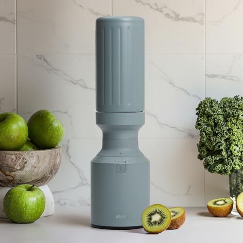 Image of Beast Mighty 850 Stainless Steel | Compact Personal Blender | Extra Vessels | Keeps Blends Cold | Smoothies, Shakes, Sauces, Dips | Portable Straw Caps and Lids | 850W (Mist)