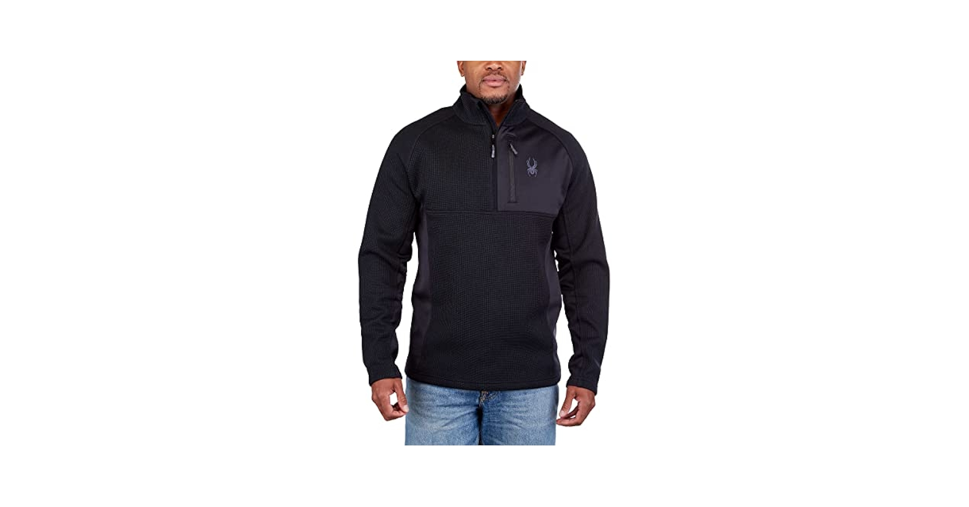 Amazon.com: Spyder Men's Half Zip Sweater Gait Knit Pullover