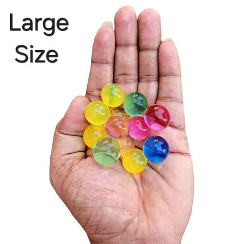 Image of SSKR Crystal Jelly Beads Water Jelly Balls Rubber Jelly Beads Growing Orbezz | Large Size : 100 Grams - 2,000+ Pcs | Multicolor