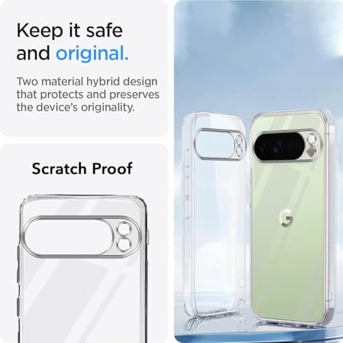 Image of Jkobi Silicone Back Cover Case for Google Pixel 10 Pro XL (Clear Shockproof Case with Camera Protection | Soft and Flexible | Transparent)