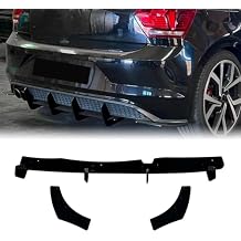 Rear Bumper Diffuser Lip Shark Fin Kit For Volkswagen Polo MK6 GTI 2018-2021