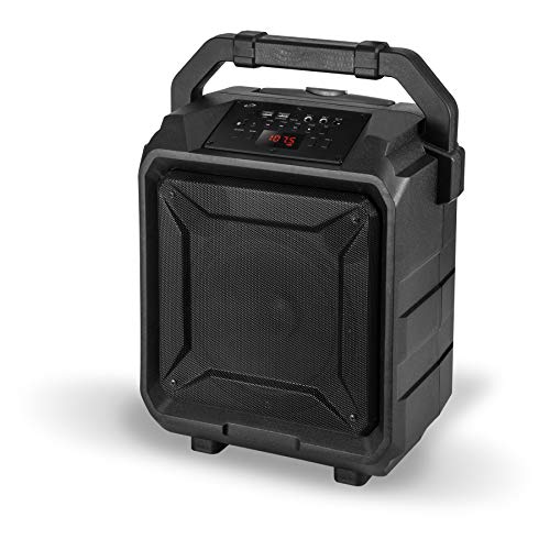 Ilive Isb659B Wireless Tailgate Party Speaker, With Built-In Rechargeable Battery And Roller Wheels, Black #TOP1