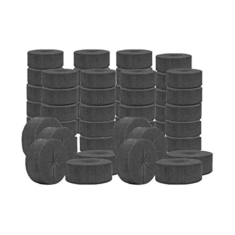 SUCOHANS 50 Pack Cloning Collars Inserts Premium Grade Foam, Cloner Collars, Better Than Neoprene for Hydroponics Plant Germination in DIY Cloner & Clone Machines, Fits 2 Inch Net Cups (Black) Cover