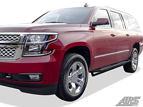 Aps Off-Road 6.5In Side Armor Stainless Steel Running Boards Compatible With Suburban Yukon Xl 2005-2020 (Exclude Z71 Hybrid) & Avalanche 02-13 (Without Body Cladding) (Nerf Bars Side Steps Side Bars) #TOP1