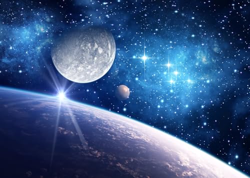 Telón de fondo BELECO 10x8ft galaxia universo para fotografía miniatura 1