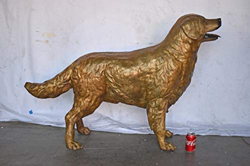 Estatua de bronce Labrador Retriever grande 56" x 13" x 36" miniatura 2