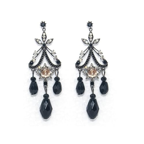 Black Dangle Earrings Vintage Boho Drop …