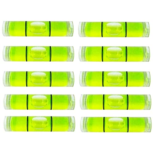 9.5X40Mm Cylindrical Plastic Bubble Level Vial Small Bubble Level Wall Mount Mini Level (10Pcs ) #TOP24