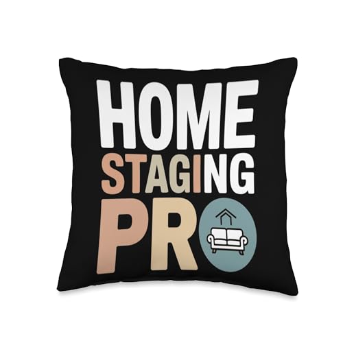 Home Staging Pro Real Estate Decor Organizer Throw Pillow