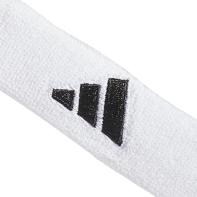 adidas Interval 3/4-inch Bicep Band, White/Black/2, One Size