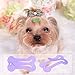 PET SHOW 50Pcs/25Pairs Hair Clips for Small Dogs Cute 1 Inch Puppy Barrettes Mini Bone Shaped Snap Hair Bows Pet Grooming Hair Accessories for Dog Cat