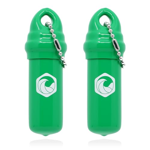 Image of Seahive Floating Keychain (2 pack) with Waterproof Safety Container Boat Key Float - Pontoon, Fishing Accessories key holder