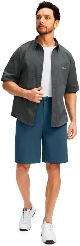 G Gradual Men's Golf Shorts with 5 Pockets 9" Light Weight Stretch Quick Dry Casual Dress Work Shorts for Men - Image 7