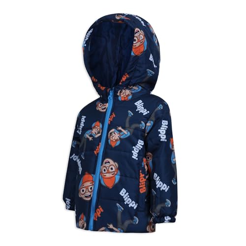 Blippi Boys Puffer Coat Jacket for Toddler and Little Kids2