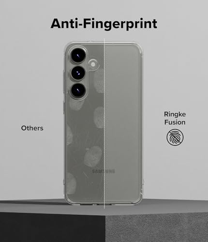 Image of Ringke Fusion Matte Compatible with Samsung Galaxy S25 Plus Case Cover Anti Fingerprint Hard Back Soft Flexible TPU Bumper Scratch Resistant Natural Form S25 Plus Back Cover - Matte Clear