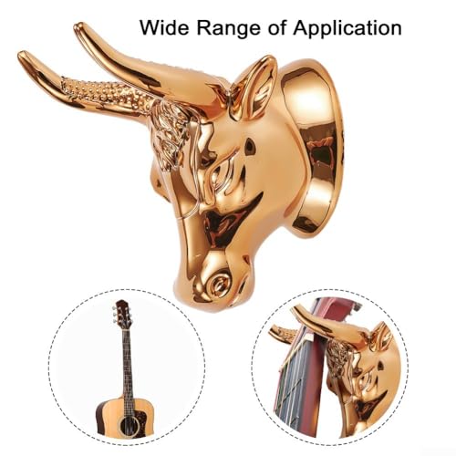 Bull Head Support mural pour guitare ukulélé et basse ABS solide et durable - Les Beatles, Paul McCartney, John Lennon, RIngo Starr, George Harrison Bull Head Support mural pour guitare ukulélé et basse ABS solide et durable – Image 5