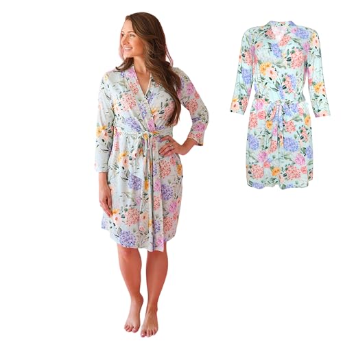 Image of Posh Peanut Maternity Robe for Hospital Delivery - Soft Viscose from Bamboo Postpartum Robe for Women Nursing & Lounging