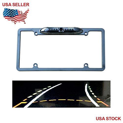License Plate Frame Rear View Backup Camera Water Proof Trajectory Dynamic Parking Line