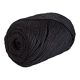 Knit Picks Dishie Worsted Weight 100% Cotton Yarn - 100 g (Black)