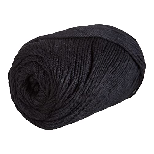 Image of Knit Picks Dishie Worsted Weight 100% Cotton Yarn - 100 g (Black)