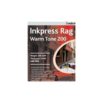 Inkpress Picture Rag Warm Tone Paper 200 GSM 13 x 19-25 Sheets