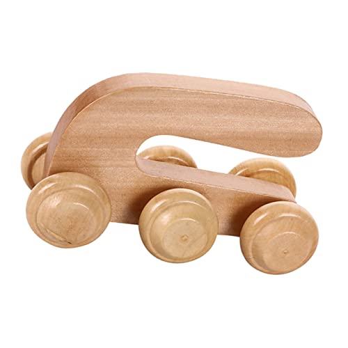 HAPINARY Shaped Wooden Massage Roller Deep Tissue for Back Muscle Relaxation Handheld Design for Yoga and Fitness Roller Tool