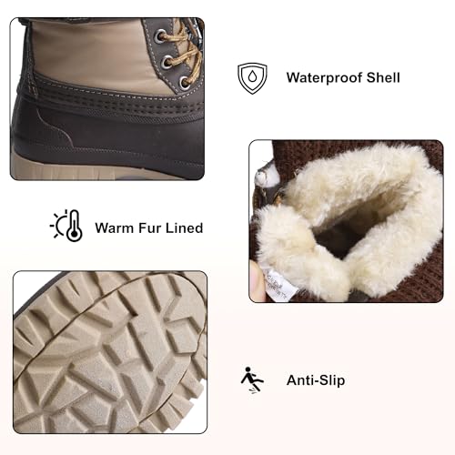 festooning Boys' Winter Snow Boots Waterproof - Warm Anti-Slip Kids' Boots3