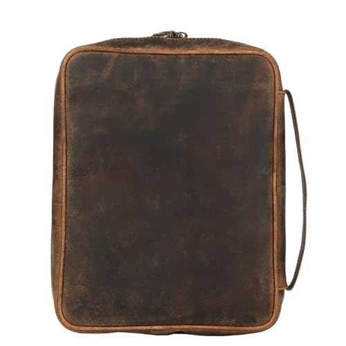 KomalC Handmade Leather Bible Cover