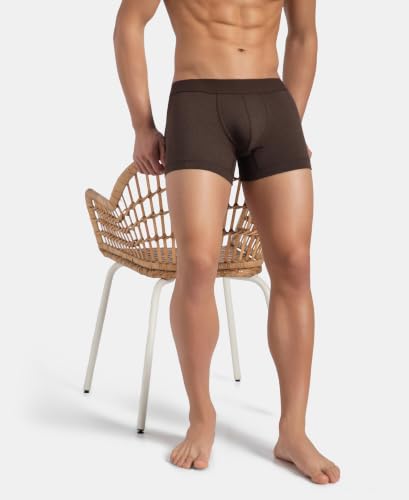 Image of Jockey LM06 Men Bamboo Cotton Elastane Stretch Breathable Mesh Trunk with StayDry Treatment