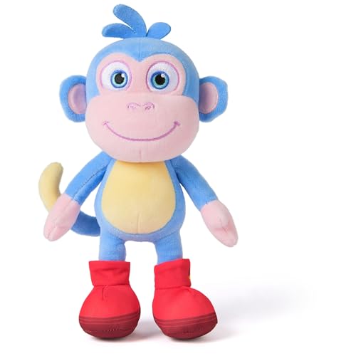 Dora Official Boots Plush Doll, Educational Toys, Plush Toys, Stuffed Monkey for Ages 3 and Up, 8”