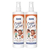 Dr. Fischer Hair Detangler Spray, Kids Hair Detangler, No need to rinse, Removes knots easily, Twin