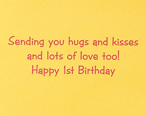 Image of Papyrus 1st Birthday Card (Hugs and Kisses)