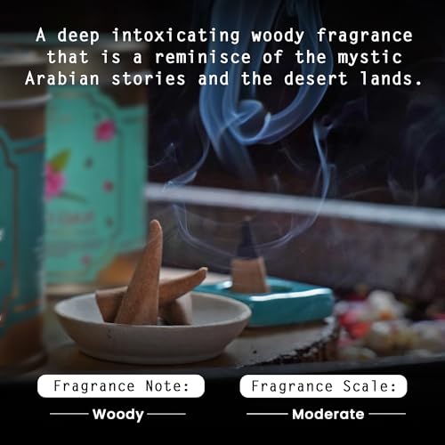 Image of Nyassa Divine Oudh Highly Scented Incense Cone | Oudh Fragrance | Pure Long-Lasting Dhoop Cones for Pooja, Meditation, Home Fragrance | 40 Dhoop Cones in Tin Box (100g)