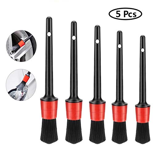 Voarge Reinigingskwasten, 5 stuks, voor het schoonmaken van meubels, toetsenbord, auto-kwastjes en vrachtwagens