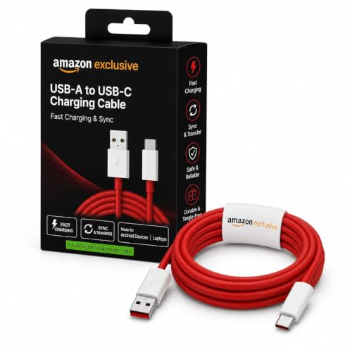 Image of Teeind 100W Fast Charging cable USB-A to Type-C Compatible with OnePlus 15 /15R13 /13R /12R /12 /11 /11R /10 /10R /9 /9R /8 /8T,Nord 5 /4 /3 /2,CE4 /3 /2 /Lite Support all USB to Type-C Devices